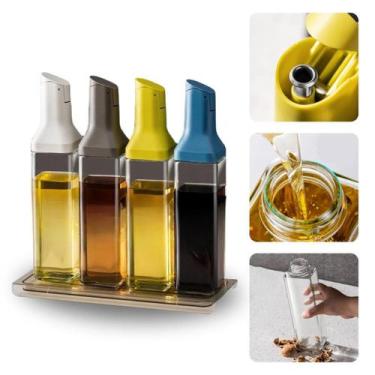 Imagem de Galheteiro De Vidro Mesa Porta Azeite Vinagre Molho 500ml Redondo - Ga