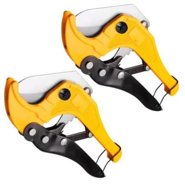 Imagem de Kit 2 Alicates Catraca Para Corta Tubos PVC PEX 42mm 1.5/8 Pol Com Cat