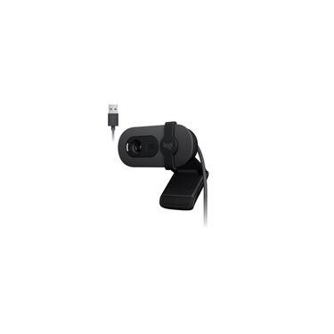 Imagem de Webcam Logitech Brio 100 Full HD 30 FPS, Microfone, USB-A, Correção Automática, Grafite - 960-001586