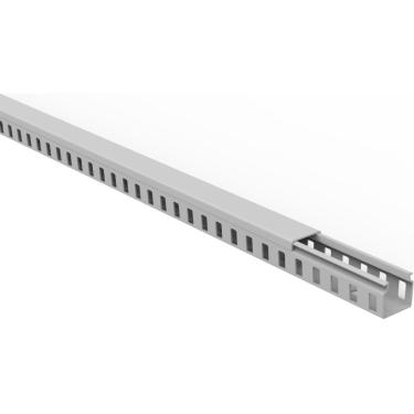 Imagem de Canaleta para Painel Tramontina Semiaberta Cinza 30x30x2000 mm