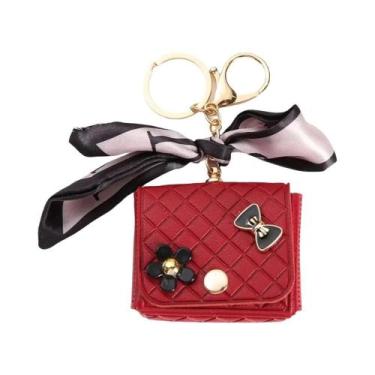 Imagem de Bolsa De Armazenamento Para Fones De Ouvido Em Couro Mini De Cor Sólid