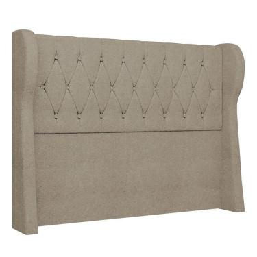 Imagem de Cabeceira Casal Queen Cama Box 160cm Malva Z04 Boucle Capuccino - Mpozenato