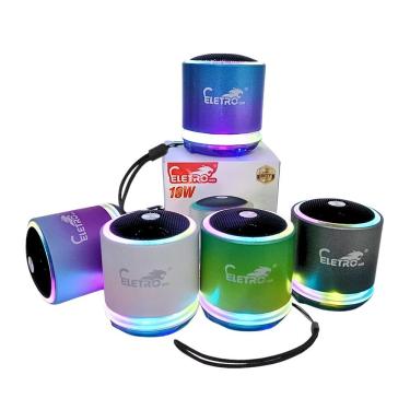 Imagem de Mini Caixa De Som Bluetooth Usb 10w Led Rgb