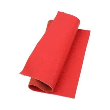 Imagem de Almofada De Sofá Em Couro Bovino Macio Marrom 1.5mm, Camada Superior D