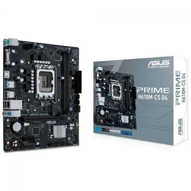 Imagem de Placa Mãe Asus Prime H610m-cs D4, Lga1700, Ddr4, Slot M.2, Nvme, Hdmi, Micro-atx - 90mb1b60-c1bay0