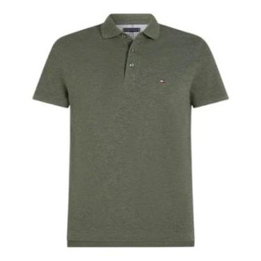Imagem de Camiseta Gola Polo Tommy Hilfiger Im 1985 Slim Verde Militar-Masculino