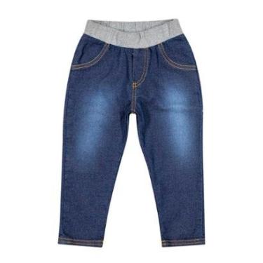 Imagem de Calça Infantil Menina Jeans Em Molecotton Colorittá-Feminino