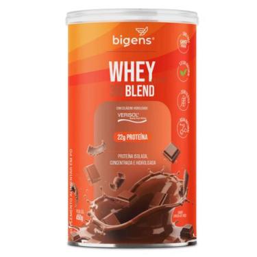 Imagem de Whey Protein 3W Blend Clean Bigens Chocolate Suíço 450g -, Chocolate S