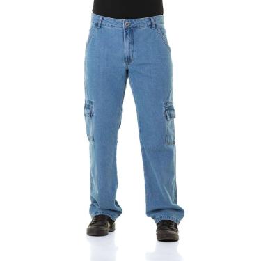 Imagem de Calça Jeans Masculina Arauto Cargo Reta
