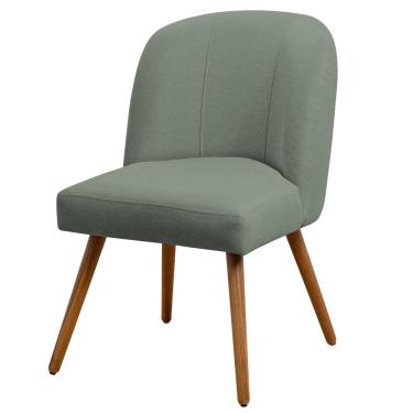 Imagem de Cadeira De Jantar Cléo Pés Palito Linho Verde - Nexta Casa