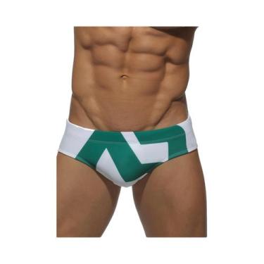 Imagem de Sunga Masculina Estampada Com Cordão, Modelo Triângulo, Para Praia E V