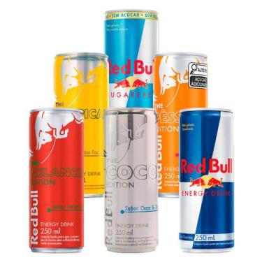 Imagem de Kit Energético Red Bull Sabores Sortidos 250ml