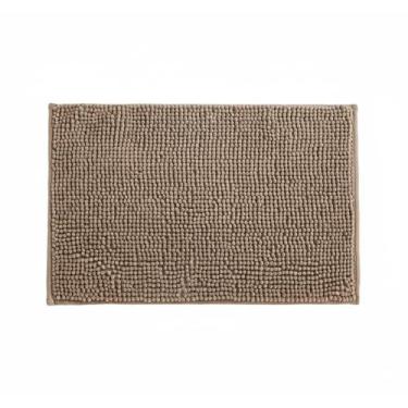 Imagem de Tapete Banheiro Pipoca Antiderrapante 38x58cm Microfibra Sultan, Bege 