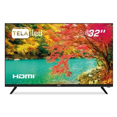 Imagem de TV LED 32" HQ HD com Conversor Digital Externo 2 HDMI 2 USB e Design Slim