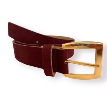 Imagem de Cinto feminino couro legítimo elegante premium cores - RIJEERO, Vinho,