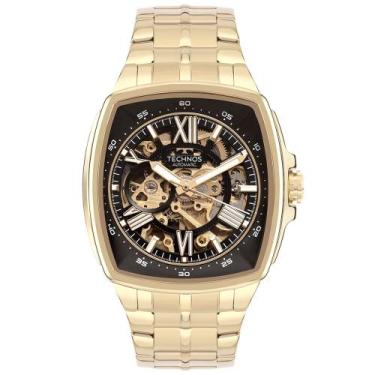 Imagem de Relógio Technos Automático Masculino Skeleton Dourado - G3265AI/1P