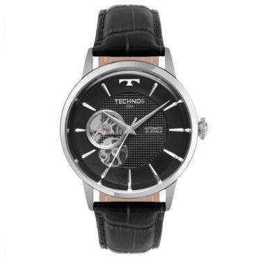 Imagem de Relógio Technos Automático Masculino Open Heart Prata - G3265BA/0P