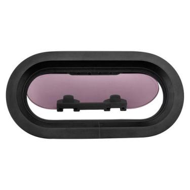 Imagem de Bn1923 - escotilha (vigia) eliptica aluminio preta visor acrilico 10 m