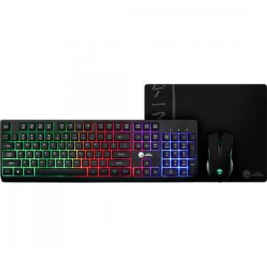 Imagem de Combo Gamer Ninja Legacy 3 Em 1, Teclado, Mouse e Mousepad, USB, RGB, 