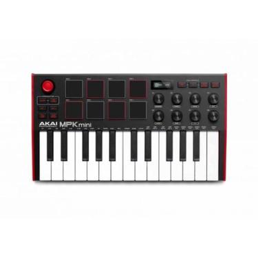 Imagem de Controlador Midi Akai Mpk Mini MK3 25 Teclas Usb Cor:Preto, Preto