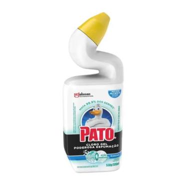 Imagem de Desinfetante Limpador Sanitário Pato Cloro Gel Marine 500ml