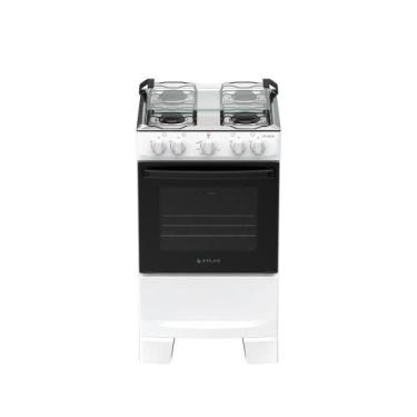 Imagem de Fogão 4 Bocas Atlas Coliseum Plus Mesa Inox Branco