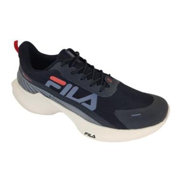 Imagem de Tênis Fila Progress Lite - Masculino Cor:Preto/CinzaTamanho:43, Preto/
