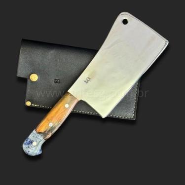 Imagem de Cutelo Artesanal SG em Aço Inox 3mm 10'' (25cm) - SG Facas Artesanais,