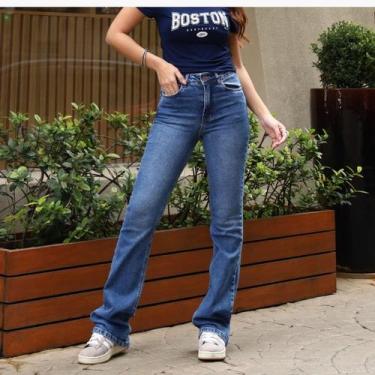 Imagem de Calça Jeans Flare Barra Normal Feminino Revanche Sopianas, 36