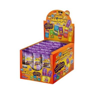 Imagem de Pirulito Pop Happy Blueberry Display Com 18 - Best Pop