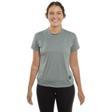 Imagem de Blusa Academia Feminina Babylook Esportiva Proteção Uv 50+ - TN Terra 