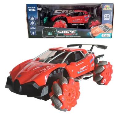 Imagem de Carrinho de Controle Remoto Recarregável Gira 360g 2,4g Art Brink, Ver