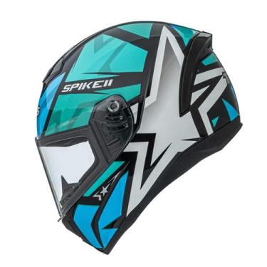 Imagem de Capacete Moto Fechado Peels Spike II 2 Feminino Masculino, Verde, 58