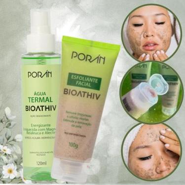 Imagem de Kit Cuidado Facial Esfoliante Água Termal Bioathiv Porán
