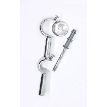 Imagem de Suporte P/ Cortina Tubo/varão Duplo 19/28mm Metal - KAZA104 Decor, CRO