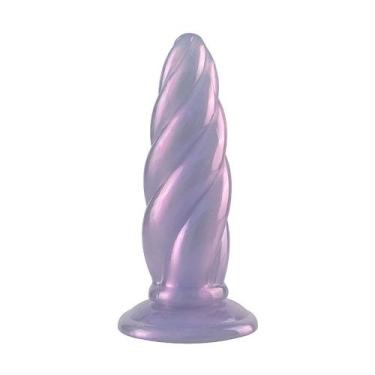 Imagem de Plug Anal Unicórnio Colorido para Prazer - iVibro Import, Lilac Bush
