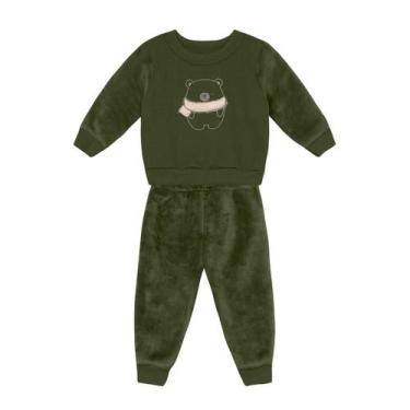 Imagem de Conjunto bebê menino de leão marinho Brandili Baby, Verde, P