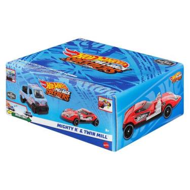 Imagem de HOT WHEELS - PULL-BACK SPEEDERS  - DUPLO - MIGHTY  K  e TWIN MILL - 1/