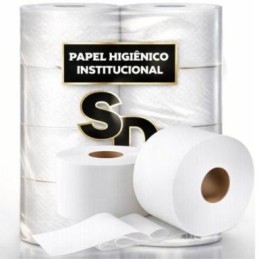 Imagem de Papel Higiênico Institucional 100 Celulose 8 Rolos SD
