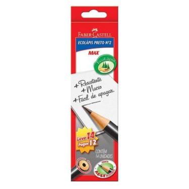 Imagem de Lápis preto nr 2 Redondo1205M/14 caixa com 14 unidades - Faber-Castell