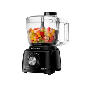 Imagem de Mini Processador de Alimentos Mondial Turbo Pratic MP-16 300W - Preto
