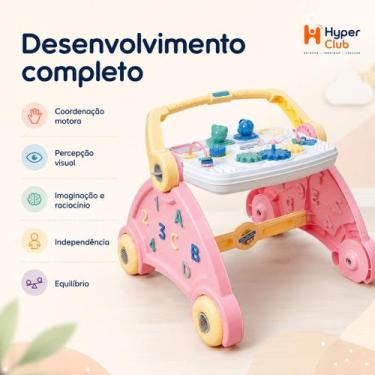 Imagem de Andador infantil 3 em 1 Com Centro de atividades Andador de bebê com S