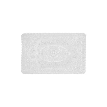 Imagem de Kit Jogo Americano Crochê Branco - 30X45Cm - 4 UNI - Uzoo, Branco