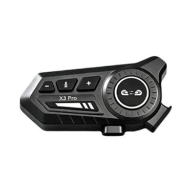 Imagem de Capacete De Motocicleta Bluetooth X3 pro Intercomunicador Para 2 Motoc