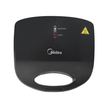 Imagem de Sanduicheira Midea Blackstone SPMX1 Grelha Dupla 750W Preto 110V