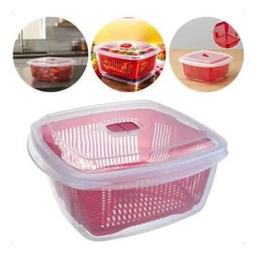 Imagem de Pote Cozinhamento Vapor Freezer Microondas 3l Panela Cesto - Nitron