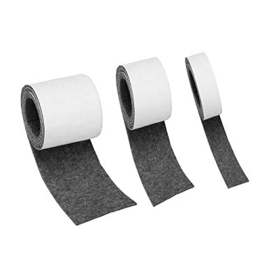 Imagem de 3 Pacote de de feltro feltro autoadesiva, de feltro de poliéster para móveis e superfícies, CINZENTO