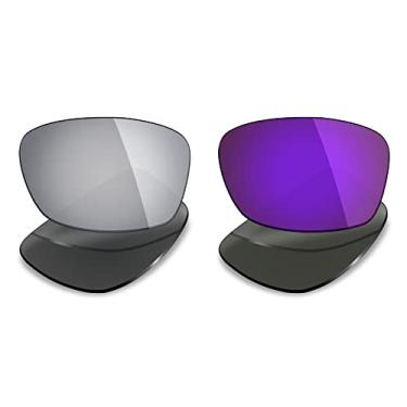 Imagem de 2 pares de lentes polarizadas de substituição da Mryok para óculos de sol Oakley Hijinx – Opções