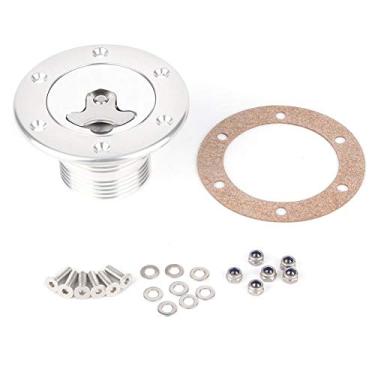 Imagem de KIMISS, mm/1,71 polegadas, liga de alumínio, montagem alinhada, tampa de tanque de surto de células de combustível, abertura de 6 parafusos