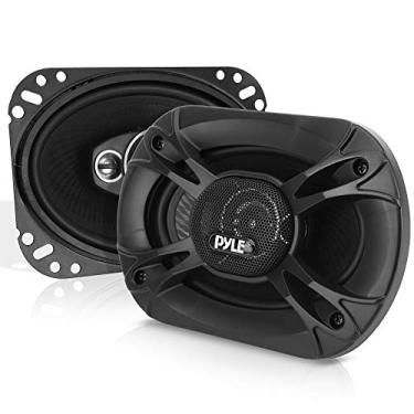 Imagem de Pyle Alto-falantes estéreo de carro universal de 3 vias – 300 W 12,7 cm x 17,8 cm Triaxial alto Pro Audio alto-falante de carro componente de substituição rápida universal alto-falante veículo porta/painel lateral compatível com PL5173BK (par), preto